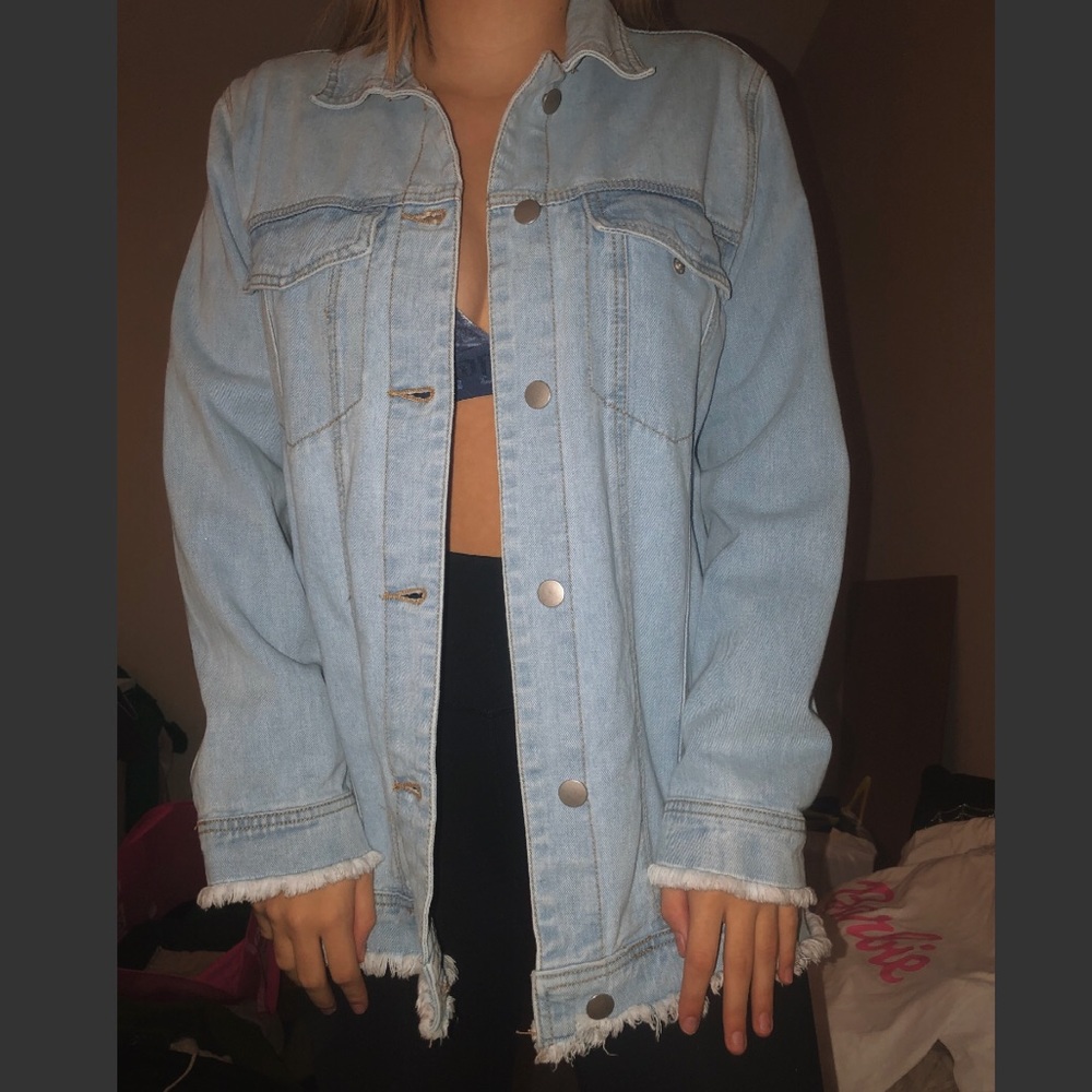 Oversized denim jacket